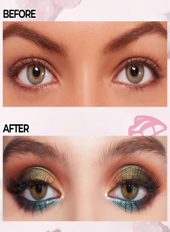 داجيدا مجموعة استنسلات تحديد العيون من داجيدا، 3 قطع، مناسبة لظلال العيون، وتحديد العيون، والماسكارا، استنسلات سيليكون قابلة لإعادة الاستخدام للحواجب، أداة متعددة الوظائف لتحديد العيون للنساء - Image 5